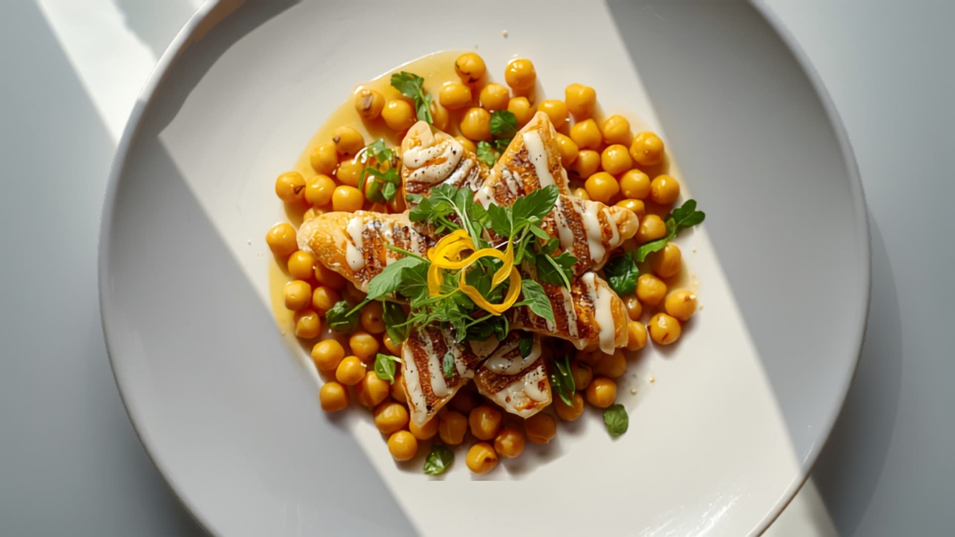 Sardine and Chickpea Salad with Lemon-Tahini Dressing