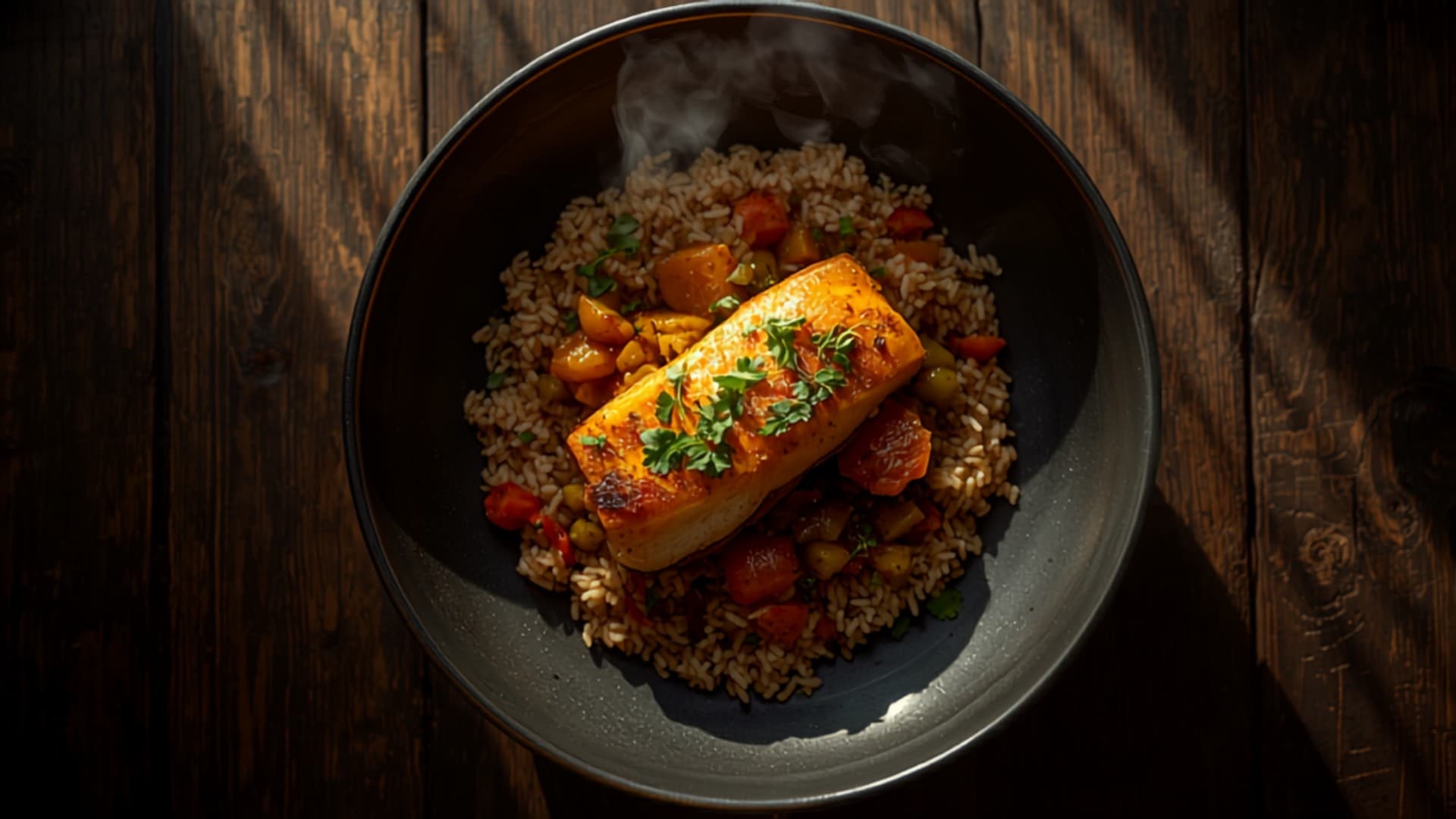 Senegalese-Style Fish and Brown Rice Stew