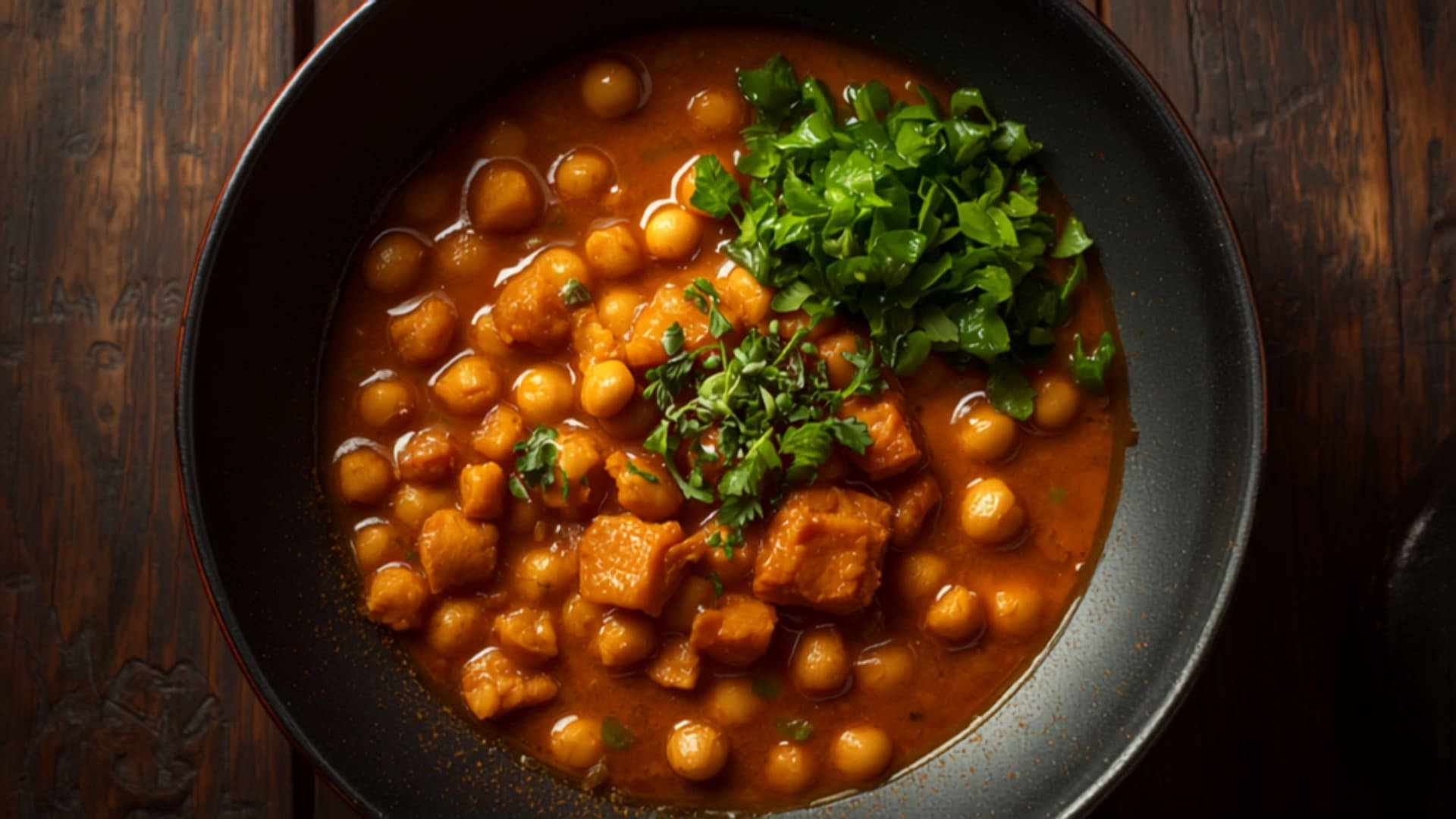 Malawian Pigeon Pea and Groundnut Stew with Steamed Greens