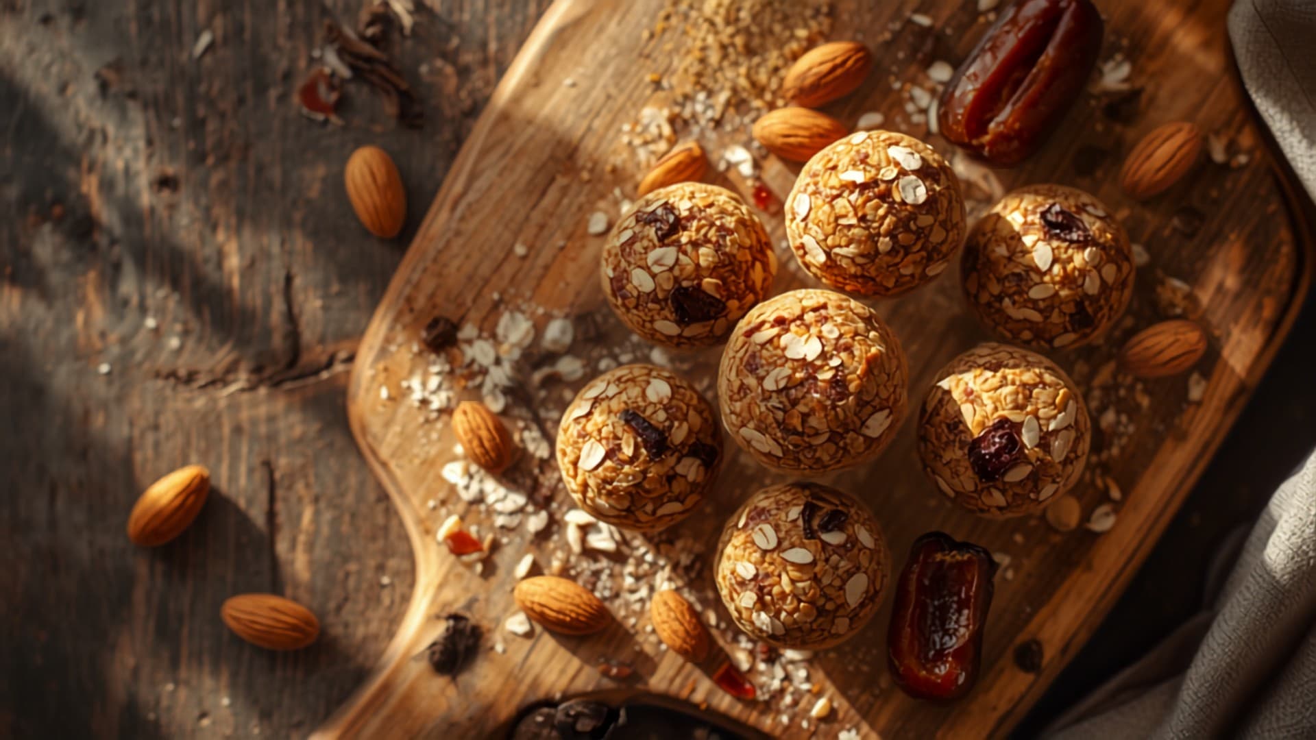 Baobab-Oat Energy Bites with Almonds and Dates