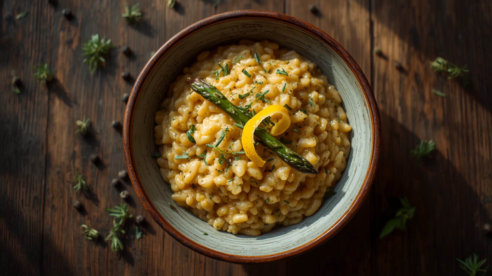 Creamy Barley Orzotto with Asparagus and Lemon