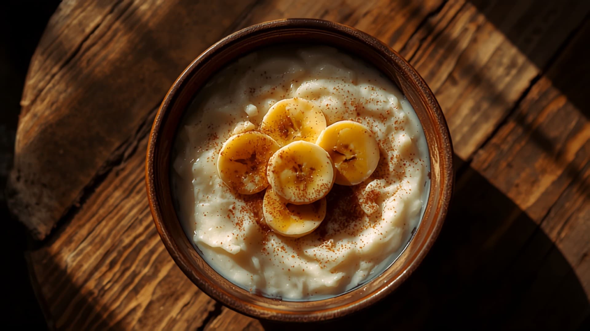 Soft Morning Ogi with Banana and Cinnamon