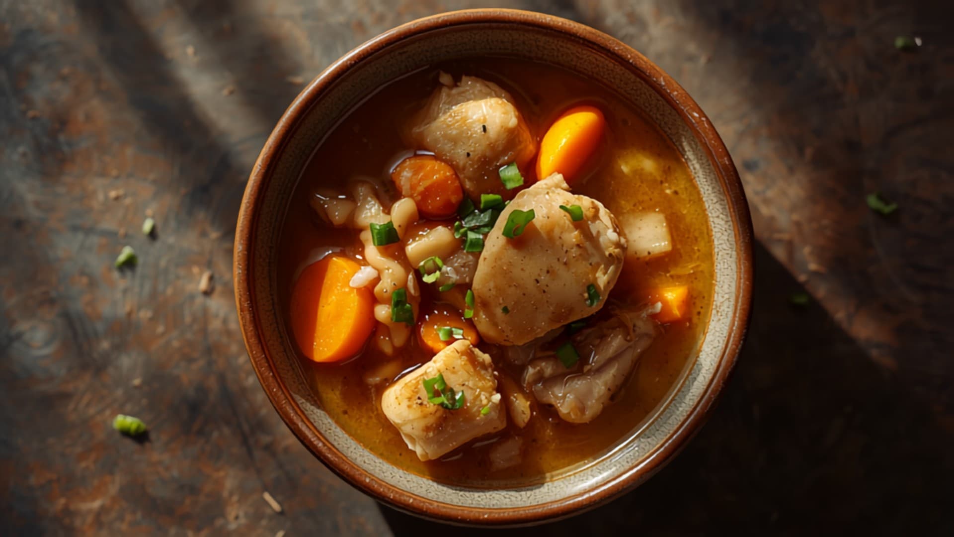 Soft Chicken and Carrot Stew with Ginger