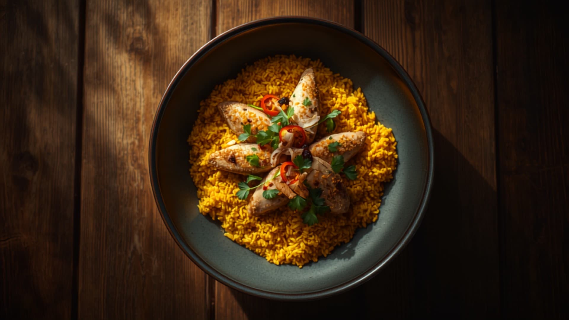 Ginger-Turmeric Coconut Rice Bowl with Baked Chicken