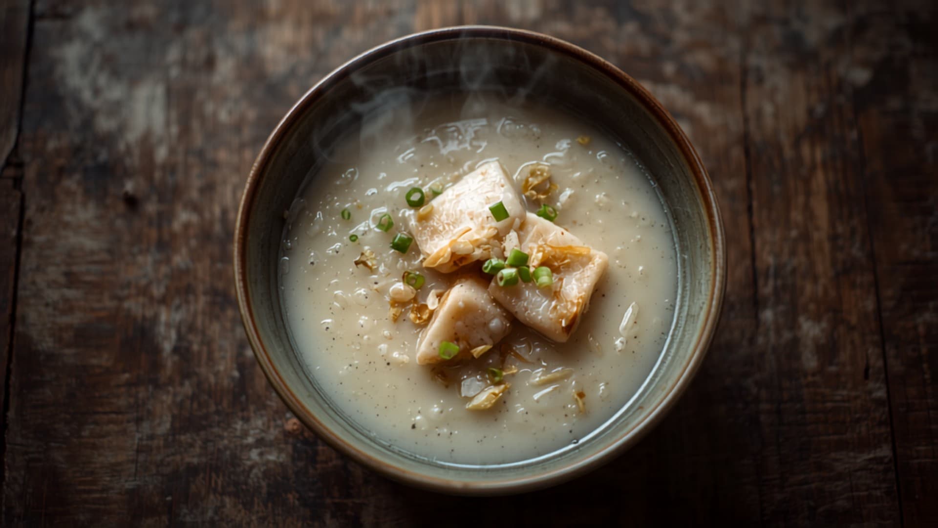 Steamed Fish and Ginger Rice Congee