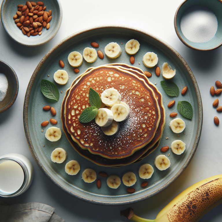 Banana Coconut Flour Pancakes (No Dairy, No Sugar)