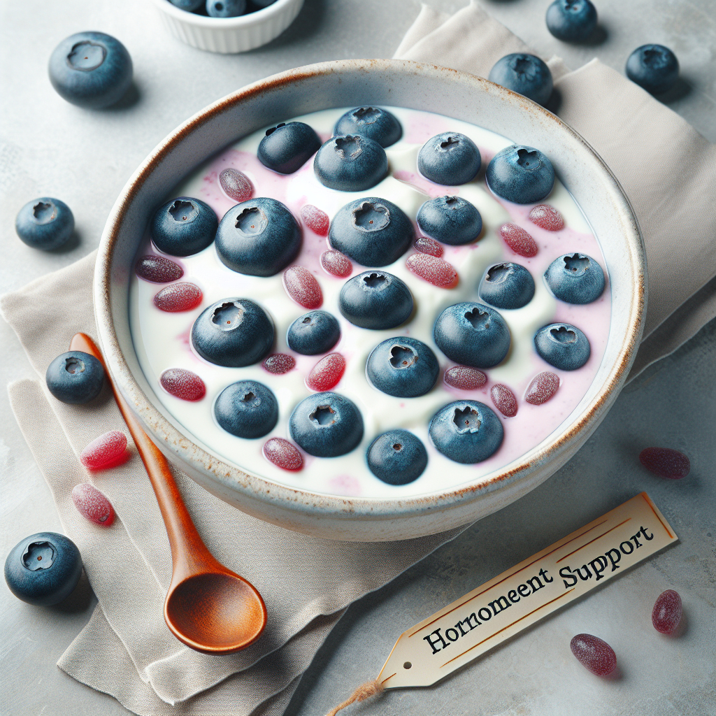 Antioxidant Blueberry Yogurt Bowl for Hormone Support