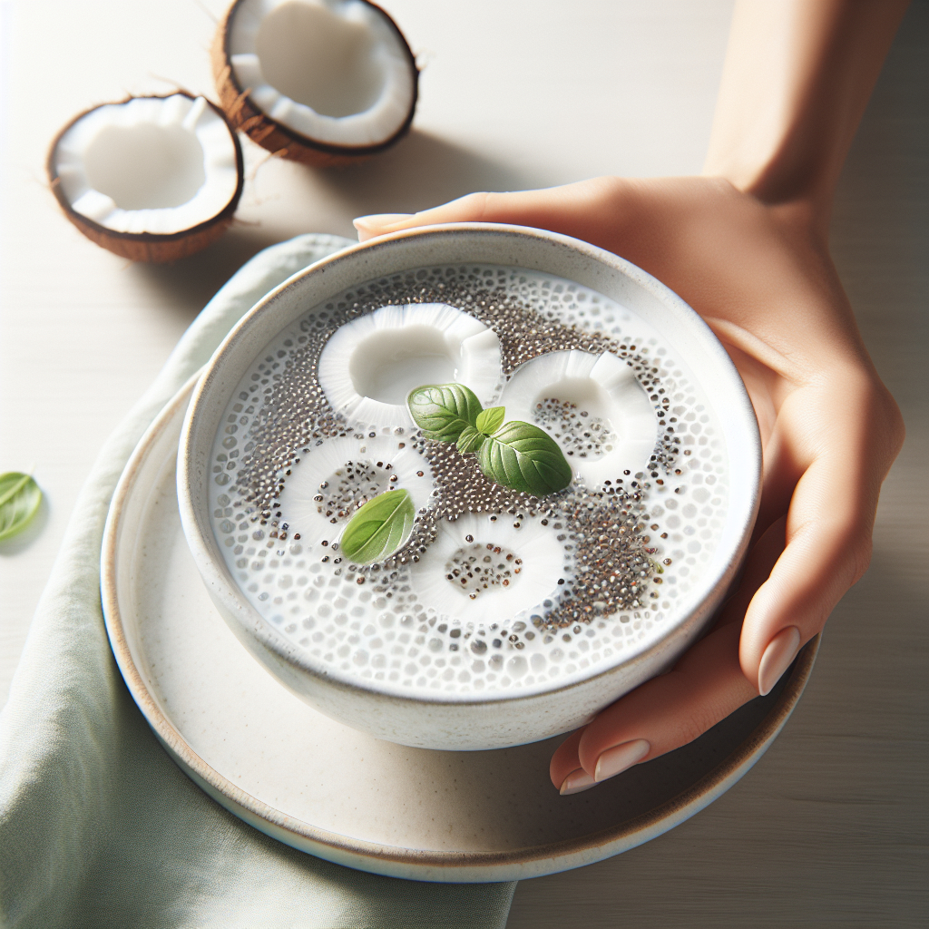 Hydrating Coconut Water & Chia Drink for Moms