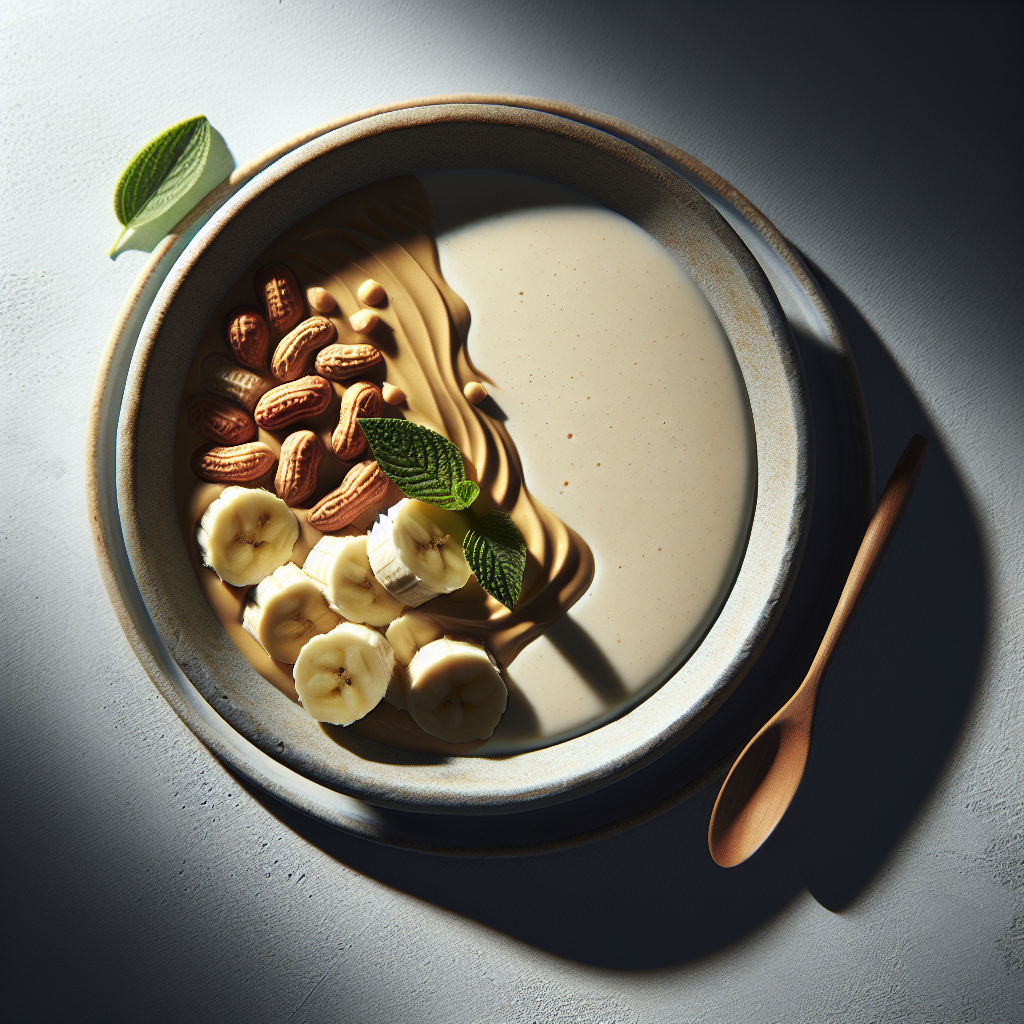 Creamy Peanut Butter & Banana Smoothie for Healthy Weight Gain