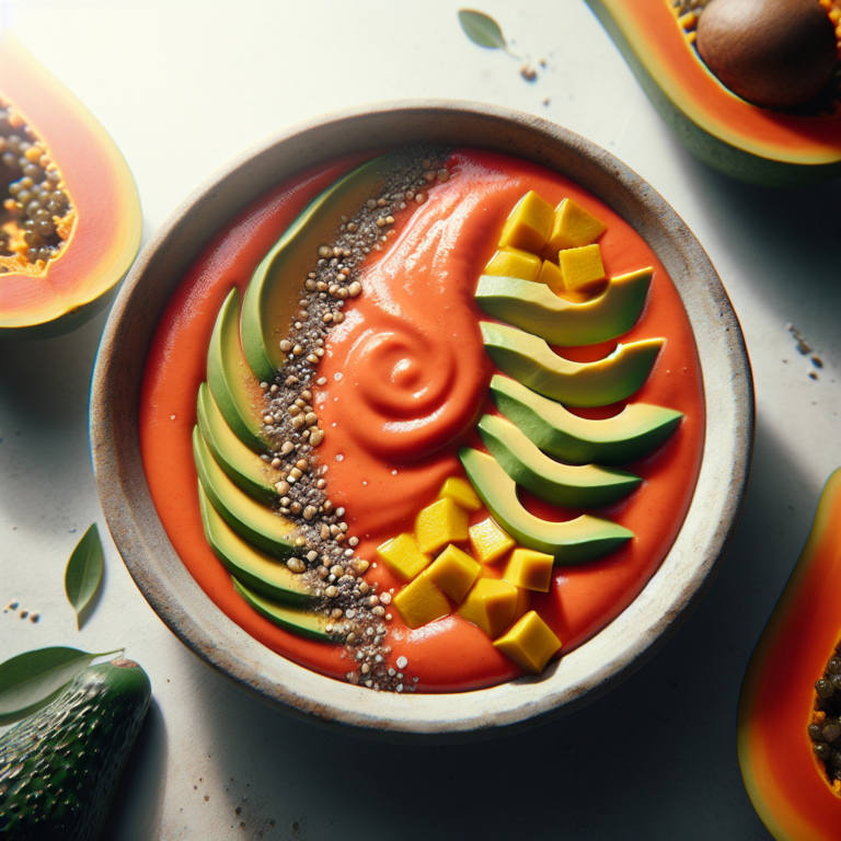 Papaya & Avocado Smoothie (No Gluten)