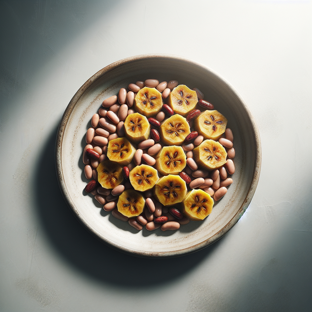 Boiled Plantain with Beans for Iron Boost