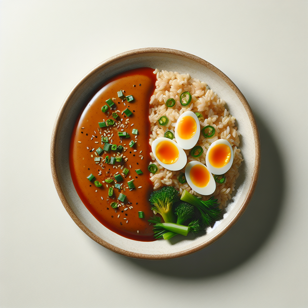 Low-Salt Garden Egg Sauce with Brown Rice