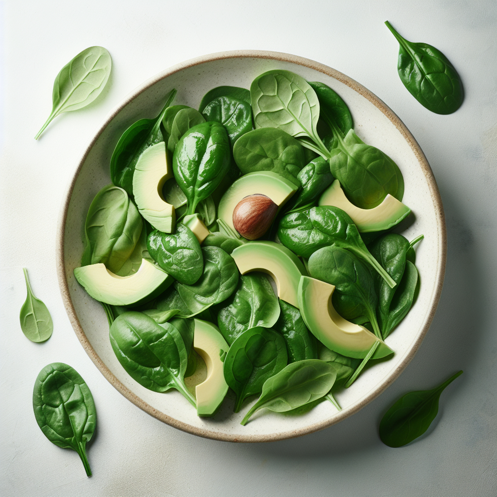 Spinach & Avocado Salad for Blood Pressure Control
